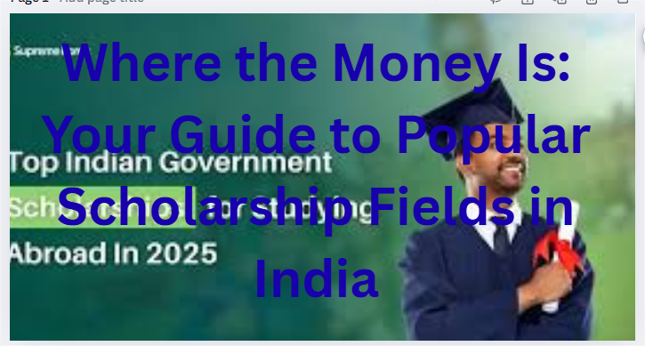 Where the Money Is: Your Guide to Popular Scholarship Fields in India